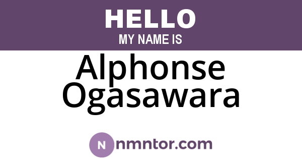 Alphonse Ogasawara