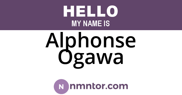 Alphonse Ogawa