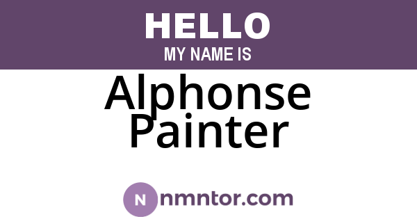 Alphonse Painter