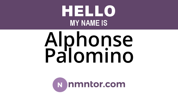 Alphonse Palomino