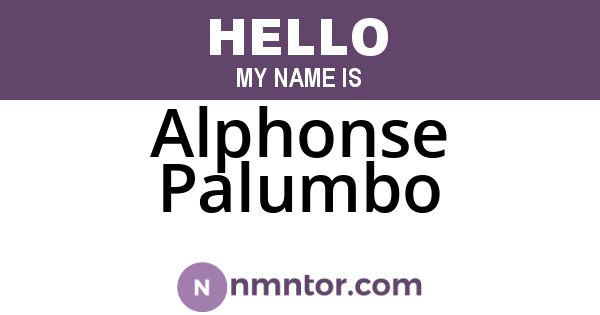 Alphonse Palumbo