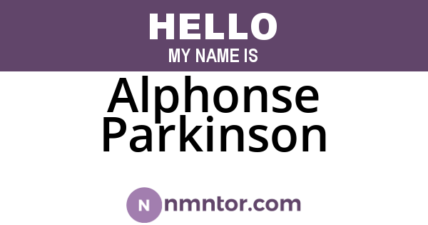 Alphonse Parkinson