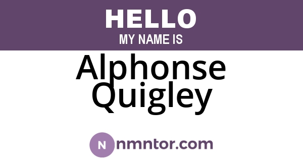 Alphonse Quigley