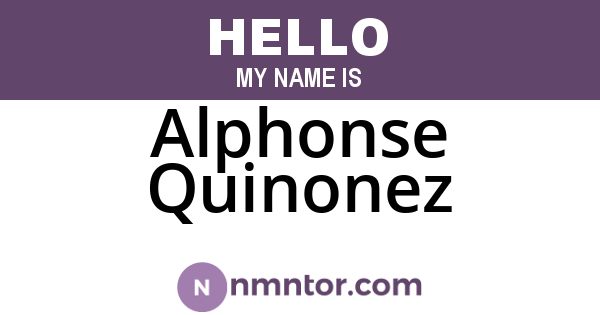 Alphonse Quinonez