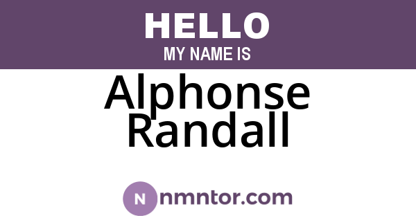 Alphonse Randall