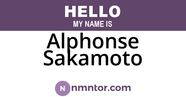 Alphonse Sakamoto