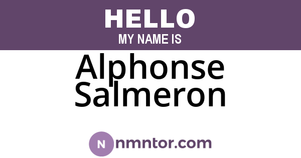 Alphonse Salmeron