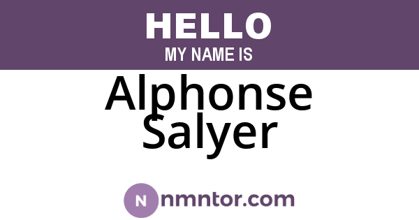 Alphonse Salyer