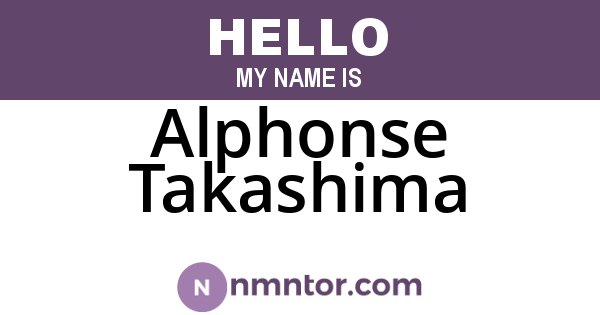 Alphonse Takashima