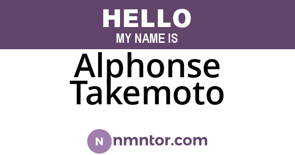 Alphonse Takemoto