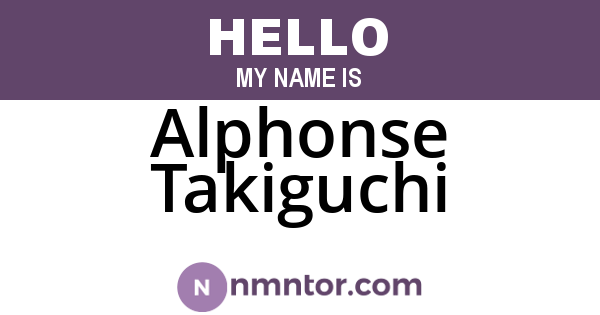 Alphonse Takiguchi