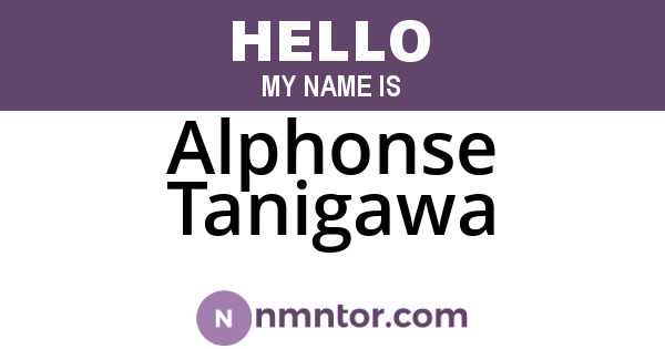 Alphonse Tanigawa