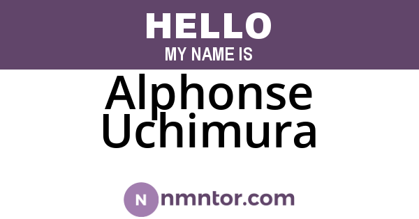 Alphonse Uchimura
