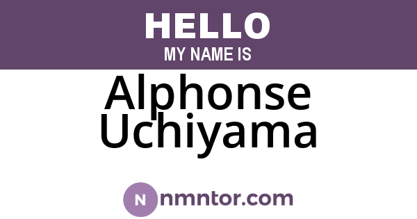Alphonse Uchiyama