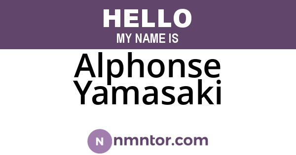 Alphonse Yamasaki