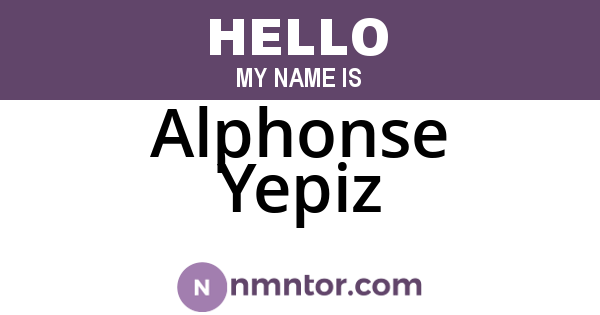 Alphonse Yepiz