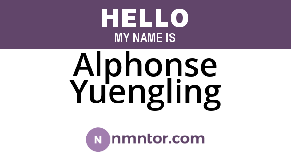 Alphonse Yuengling