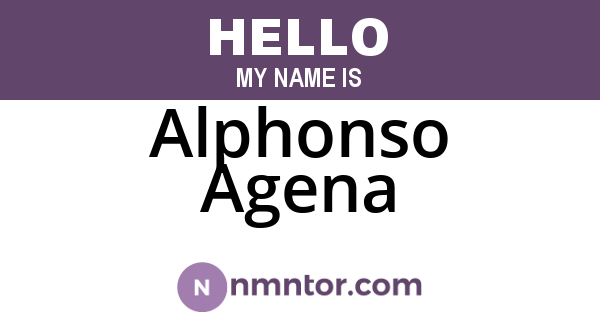 Alphonso Agena