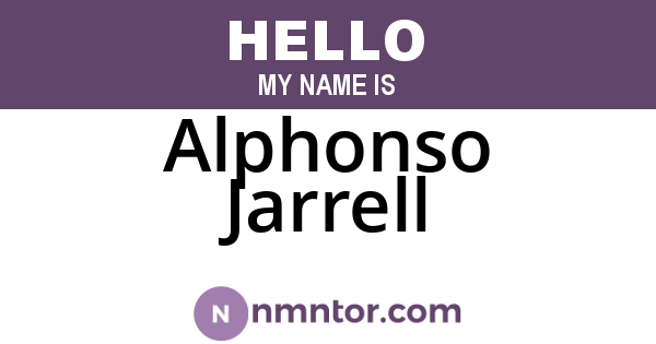 Alphonso Jarrell