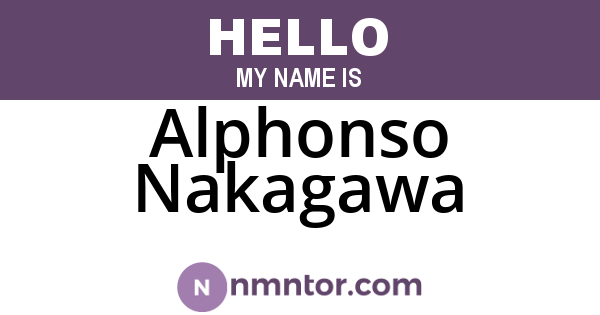 Alphonso Nakagawa