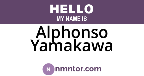 Alphonso Yamakawa