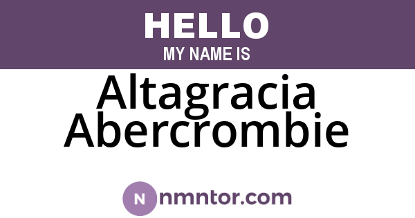 Altagracia Abercrombie