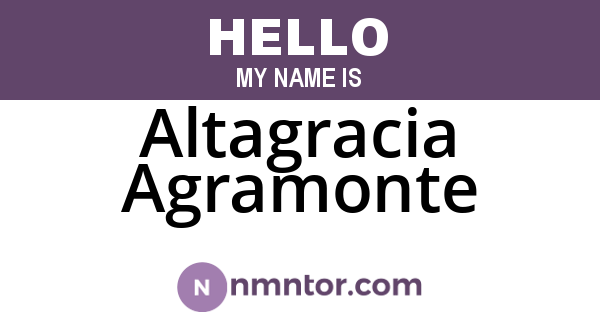 Altagracia Agramonte
