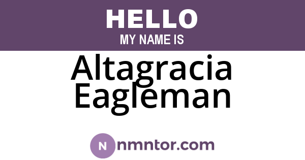 Altagracia Eagleman