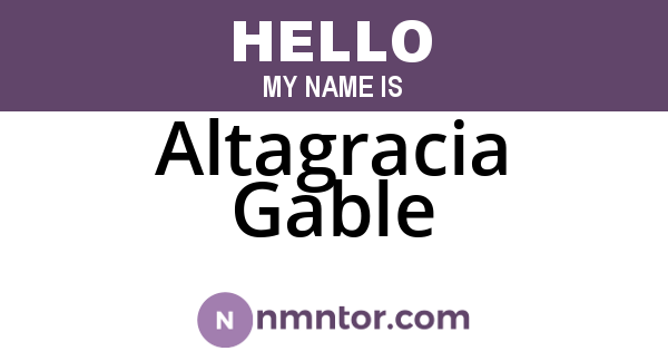 Altagracia Gable