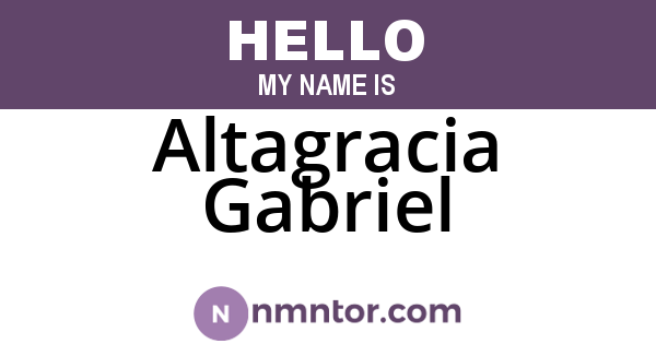 Altagracia Gabriel