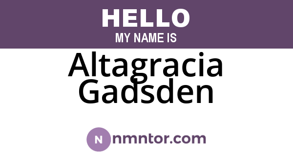 Altagracia Gadsden