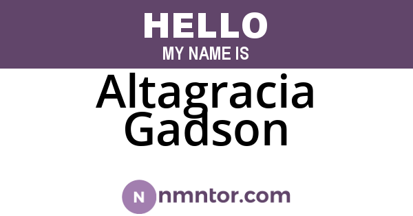 Altagracia Gadson