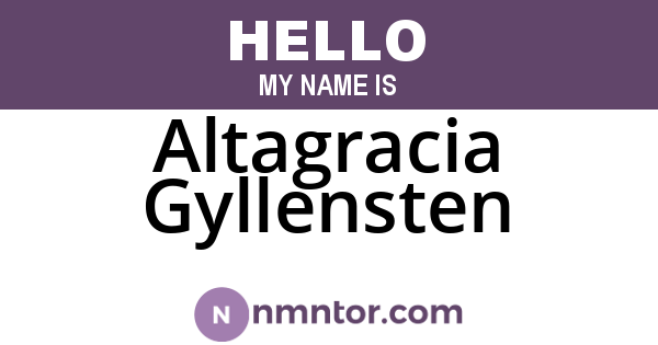 Altagracia Gyllensten