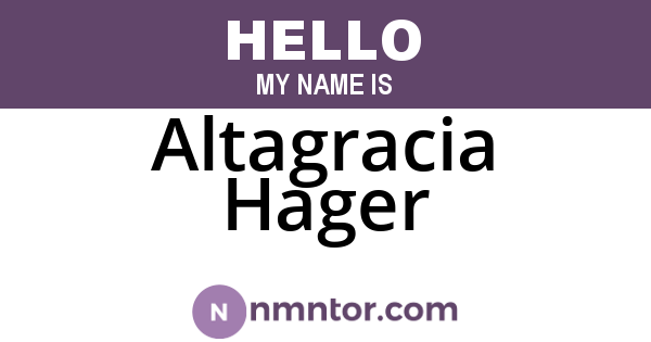 Altagracia Hager