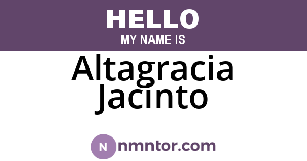 Altagracia Jacinto
