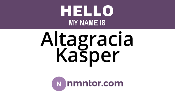 Altagracia Kasper
