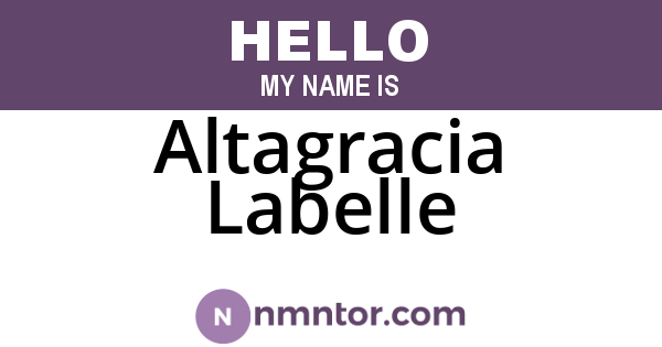 Altagracia Labelle