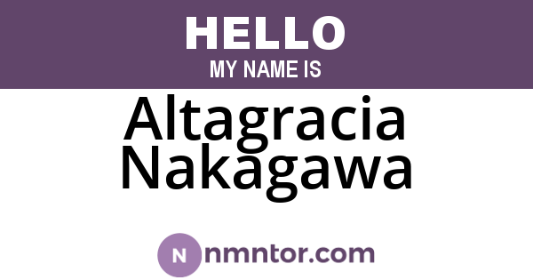 Altagracia Nakagawa