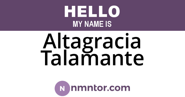 Altagracia Talamante