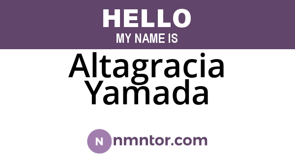 Altagracia Yamada
