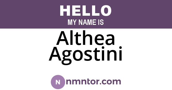 Althea Agostini