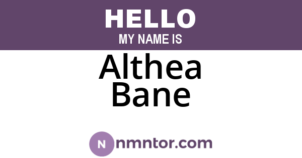 Althea Bane