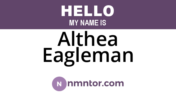 Althea Eagleman