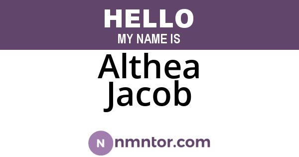 Althea Jacob