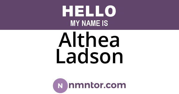 Althea Ladson