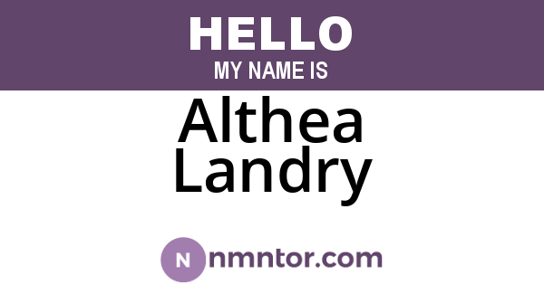 Althea Landry