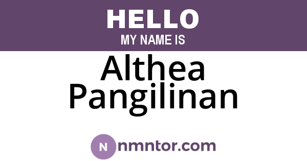 Althea Pangilinan