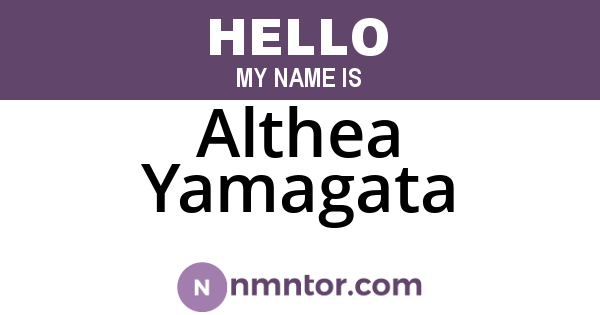 Althea Yamagata