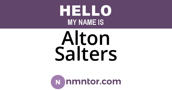 Alton Salters