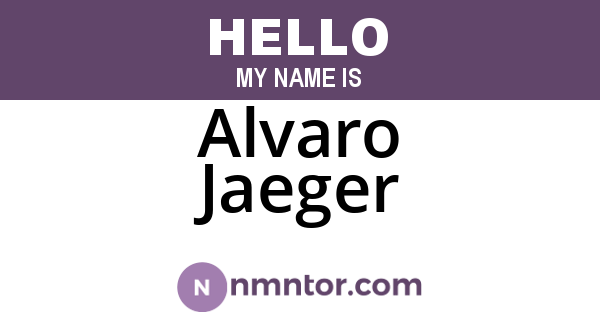 Alvaro Jaeger